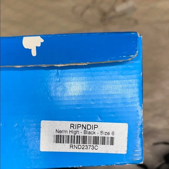 RIPNDIP Black and White High-Top Sneakers Size 6 - Picture 5 of 6